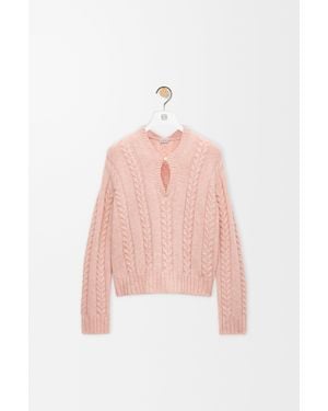 Loewe Jersey En Lana Mujer - Rosa