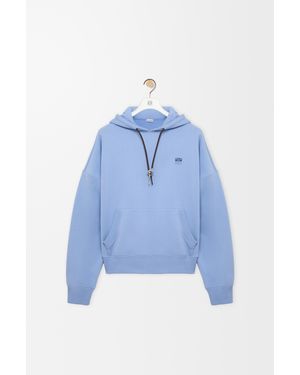 Loewe Sudadera Con Capucha En Algodónsize Hombre - Azul