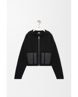 Loewe Zip-Up Hoodie - Black