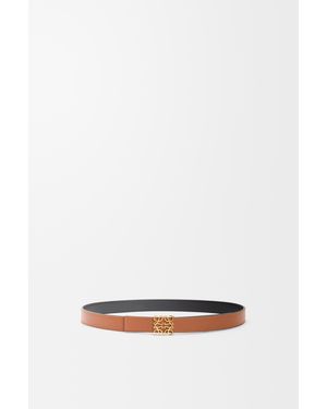 Loewe Anagram Reversible Leather Belt - White