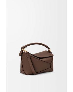 Loewe Small Puzzle Edge Bag - Brown