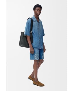 Loewe Anagram Short Sleeve Shirt - Blue