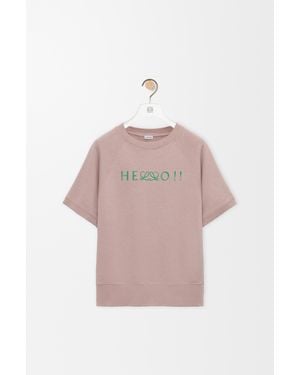Loewe Short Sleeve Sweatshirt - Pink