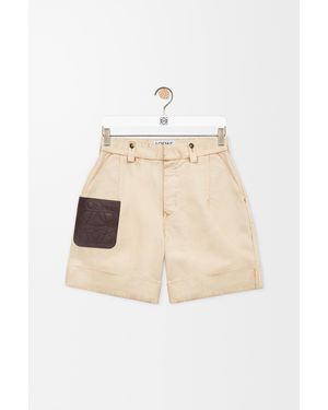 Loewe Turn-Up Shorts - Natural
