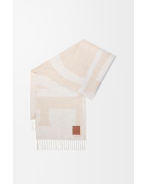 Loewe Bufanda En Cashmere Mujer - Neutro
