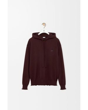 Loewe Sudadera Con Capucha En Algodón Y Cashmeresize Hombre - Rojo