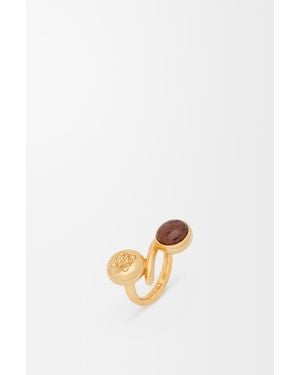 Loewe Anagram Pebble Ring For - White