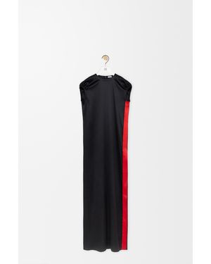 Loewe Vestido En Seda Elástica Mujer - Blanco