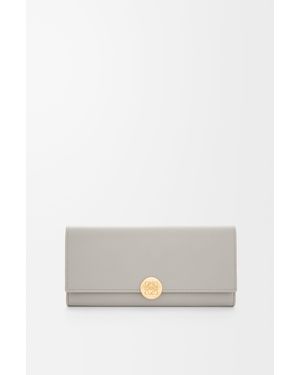 Loewe Cartera Continental Pebble En Piel Napa De Cuero Mujer - Multicolor