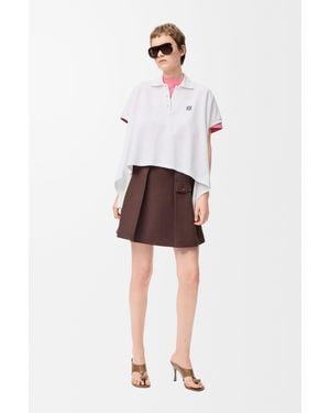 Loewe Anagram Cotton Polo Shirt - White