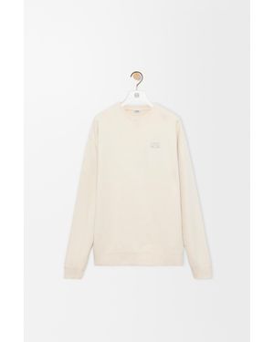 Loewe Sudadera En Algodónsize Hombre - Blanco