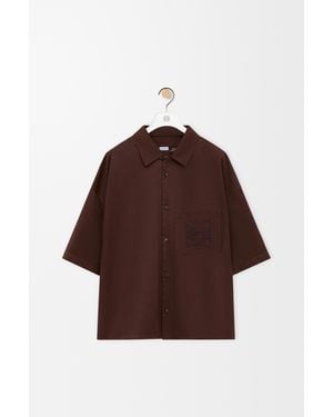 Loewe Short Sleeve Shirt - Brown