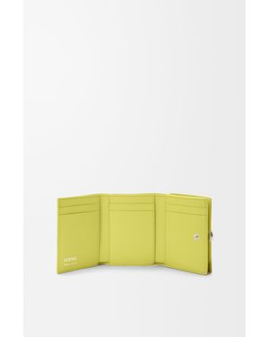 Loewe Pebble Trifold Wallet - Yellow
