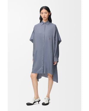 Loewe Cape Dress - Blue