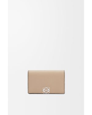 Loewe Tarjetero Anagram En Piel De Cuero Mujer - Blanco