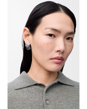 Loewe Feather Earrings - Black