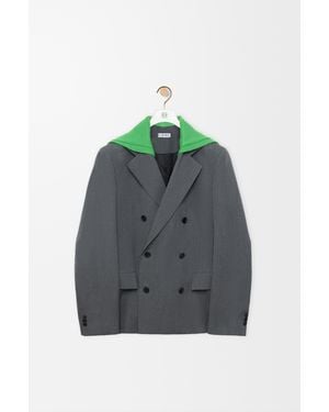 Loewe Chaqueta En Lana Mujer - Verde