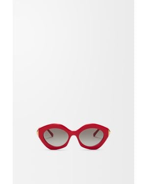 Loewe Coil Cateye Sunglasses Mujer - Red