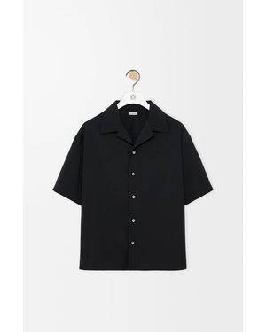 Loewe Wool Short Sleeve Shirt - Black