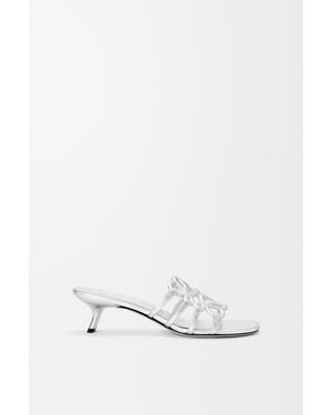Loewe Petal Anagram Slide - White