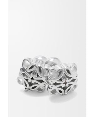 Loewe Anagram Bombé Chain Earrings - White