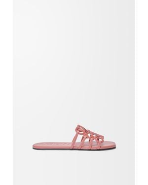 Loewe Petal Anagram Slide - Pink