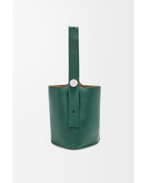 Loewe Luxury Large Pebble Bucket In Supple Grained Calfskin