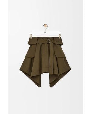 Loewe Cargo Skirt - Green