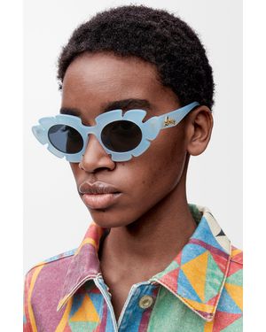 Loewe Flower Sunglasses For - Blue