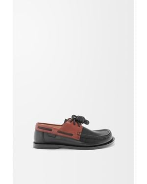 Loewe Campo Boat Shoe - White