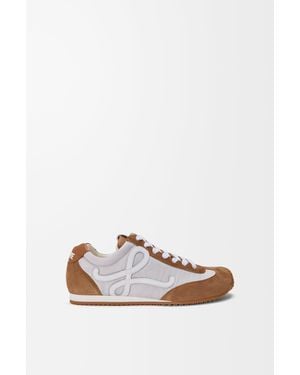 Loewe Ballet Runner 2.0 En Nailon Y Piel De Becerrosize Hombre - Blanco