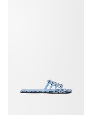 Loewe Petal Anagram Slide - White