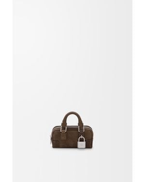 Loewe Bolso Amazona Nano En Nobuck Mujer - Blanco