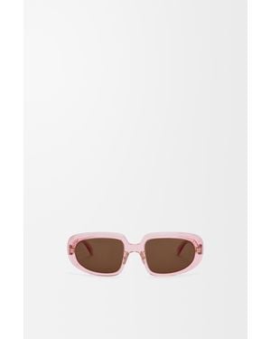 Loewe Mini Anagram Steps Rectangular Sunglasses For - White