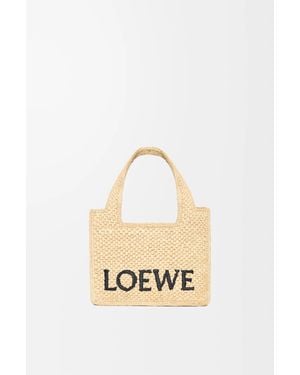 Loewe Mini Font Tote - Metallic