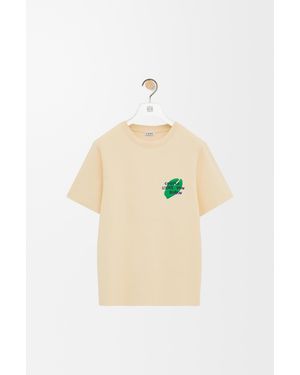 Loewe Camiseta De Corte Regular En Algodón Mujer - Blanco
