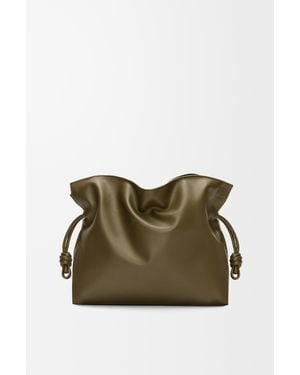 Loewe Large Flamenco Clutch - Green