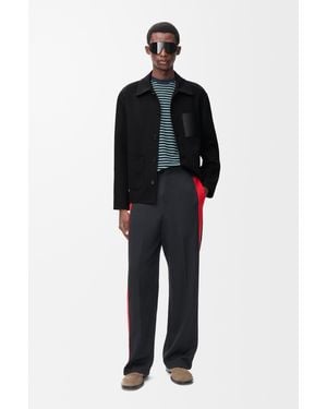 Loewe Workwear Jacket In Wool - Black