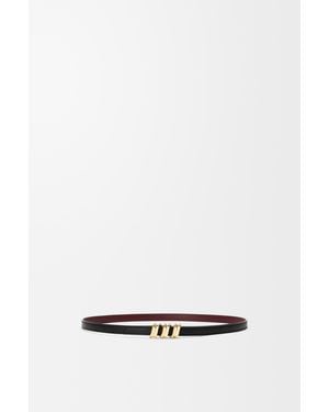Loewe Reversible Coil Belt - White