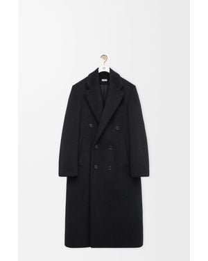 Loewe Double-Breasted Coat - Black