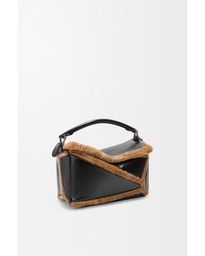 Loewe Small Puzzle Aviator Bag - Blue