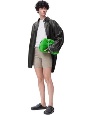 Loewe Shirt In Nappa Lambskin - Green