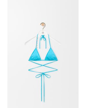 Loewe Top De Bikini En Tejido Técnico Mujer - Azul