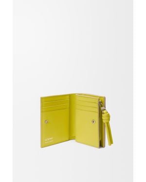Loewe Knot Compact Wallet - Yellow