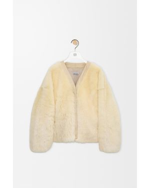 Loewe Cárdigan En Lana De Oveja Mujer - Neutro