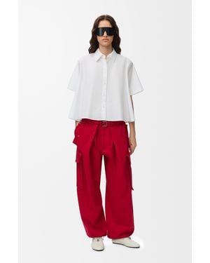 Loewe Short Sleeve Trapeze Shirt - White