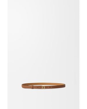 Loewe Belt In Smooth Calfskin - White