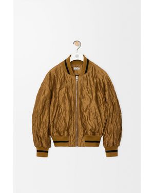 Loewe Technical Fabric Bomber Jacket - Brown