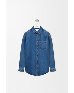 Loewe Anagram Denim Overshirt - Blue
