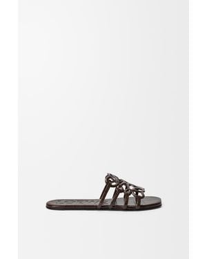 Loewe Petal Anagram Slide - White